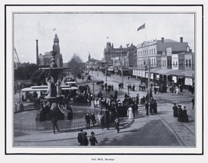 Pall Mall, Bendigo (s/w Foto) von Photographer Australian