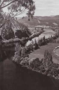 River Derwent in der Nähe von New Norfolk, Tasmanien von Photographer Australian