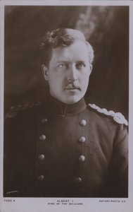 Albert I., König von Belgien von Photographer Belgian
