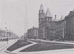 King Street, Hamilton (s/w Foto) von Photographer Canadian