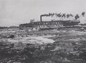 Schießen der Lachine-Stromschnellen, St. Lawrence Fluss
