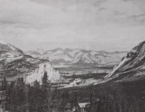 Das Bow-Tal, im kanadischen Nationalpark; Canadian Pacific Railway von Photographer Canadian