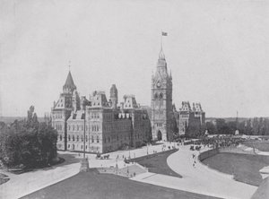 Der Zentralblock, Parlamentsgebäude, Ottawa