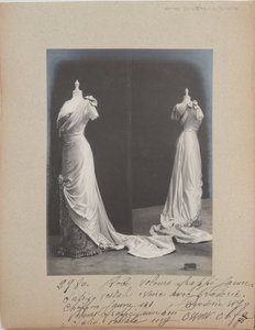 Albumseite: House of Worth, Abendkleid von Photographer French