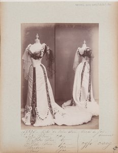 Albumseite: House of Worth, Abendkleid von Photographer French