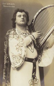 Carl Schroth, deutscher Opernsänger als Tannhäuser