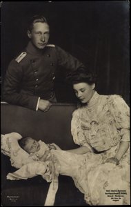 Kronprinzenpaar, Friedrich Wilhelm, Cecilie, RPH 1418 von Photographer German