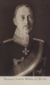 Kronprinz Wilhelm, ältester Sohn von Kaiser Wilhelm II. von Deutschland von Photographer German