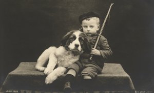 Kleiner Junge mit Hund von Photographer German