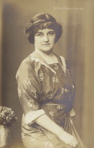 Mizi Marx Schroth, deutsche Opernsängerin von Photographer German