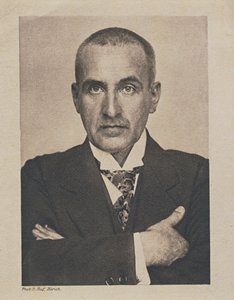 Porträt von Frank Wedekind (s/w Foto)