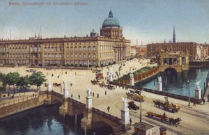 Schlossbrücke und Königspalast, Berlin, Deutschland von Photographer German