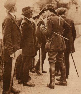 Sinn Fein Offizier und Rekruten, Irland