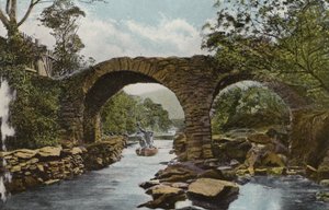 Südirland: Die Alte Weir-Brücke (Stromschnellen), Killarney (Farbfoto) von Photographer Irish