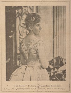 Viscountess Gormanston, "Irish Society" [Zeitschrift] Bd. VII Nr. 353 13. Oktober 1894 von Photographer Irish