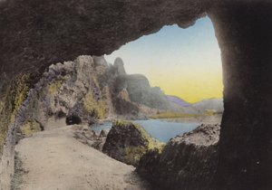 Japan, ca. 1912: Yabakei, Ohita Provinz von Photographer Japanese