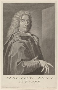 Sebastiano Ricci von Pier Antonio Pazzi after Giovanni Domenico Campiglia