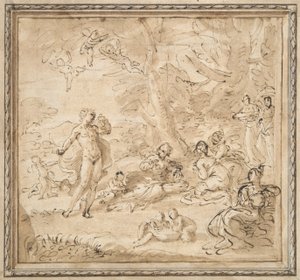 Apollo und Daphne von Pier Francesco Mola