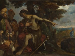 Johannes der Täufer predigt in der Wildnis, um 1640
