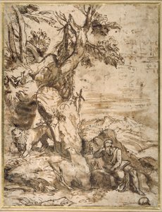 St. Hieronymus liest in der Wildnis, nach Tizian (ca. 1488-1576)