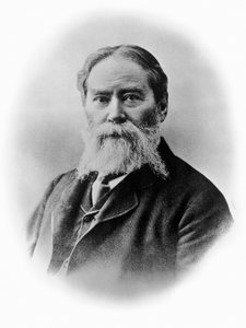 Porträt von James Russell Lowell (1819-1891), amerikanischer Romantiker, Dichter, Kritiker, Herausgeber, Abolitionist und Diplomat, Fotografie von Blaise Nicolas Le Sueur