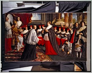 Krönung von Papst Clemens und Innozenz VIII (Paar) von Pier Leone Ghezzi