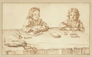 Porträts von Serafino und Francesco Falzacappa von Pier Leone Ghezzi