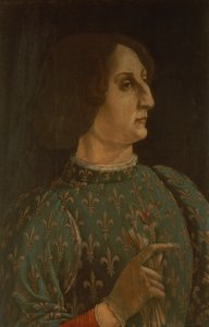 Porträt von Galeazzo Mario Sforza (1444-76) ca. 1471 von Piero del Pollaiolo