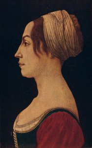 Frau in Grün und Purpur, 15. Jahrhundert, 1906 von Piero del Pollaiolo