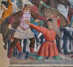 Die Schlacht von Heraklius und Chosroes (Detail) von Piero della Francesca
