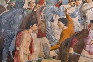 Die Schlacht von Heraklius und Chosroes (Detail) von Piero della Francesca