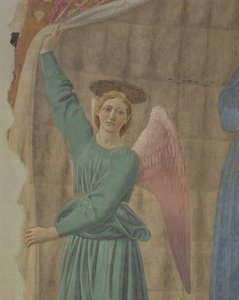 Die Madonna del Parto, ca. 1450-70 (Detail) (nach der Restaurierung)