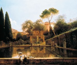 Blick auf die Gärten der Villa d