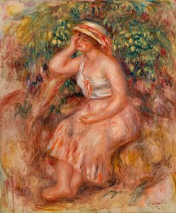 Träumende Frau von Pierre-Auguste Renoir