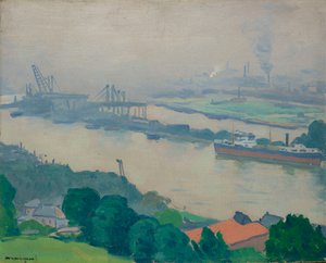 Die Seine bei Croisset in der Nähe von Rouen, 1927 von Albert Marquet