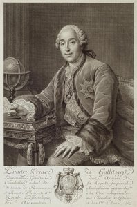 Porträt von Prinz Dmitriy Mikhailovich Golitsyn von Pierre Alexandre Tardieu