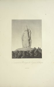 Gipfel des Berges Organos, Actopan, graviert von Bouquet, Illustration aus 