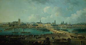 Panoramablick auf Tours, 1787