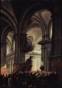 Predigt eines Kapuziners in der Kirche Saint Roch, 1780