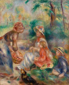 Apfelverkäuferin (La Marchande de pommes) von Pierre Auguste Renoir