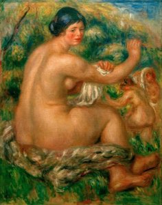 Nach dem Bad von Pierre Auguste Renoir