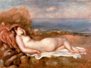 Badende am Meer von Pierre Auguste Renoir