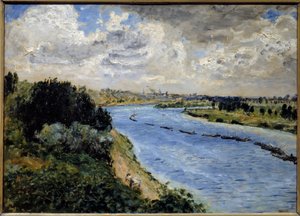 Barke auf der Seine (Gemälde von Pierre Auguste Renoir) von Pierre Auguste Renoir
