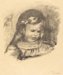 Claude Renoir, gesenkter Kopf, 1904 von Pierre Auguste Renoir