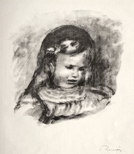 Claude Renoir, gesenkter Kopf von Pierre Auguste Renoir