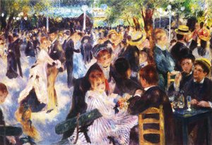 Tanz im Moulin de la Galette von Pierre Auguste Renoir