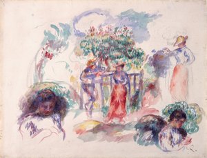 Figuren unter einem Baum, 1880-82