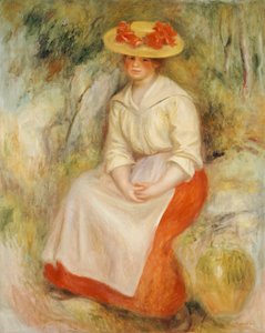 Gabrielle mit Strohhut, 1900
