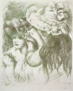 Hutnadel, Erste Platte; Le Chapeau Epingle, Premiere Planche, ca. 1897 von Pierre Auguste Renoir