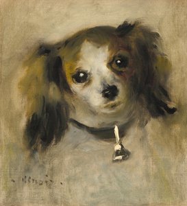 Kopf eines Hundes, 1870 von Pierre Auguste Renoir